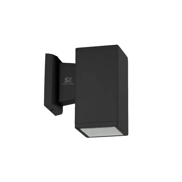 Black Rectangular Outdoor Wall Light