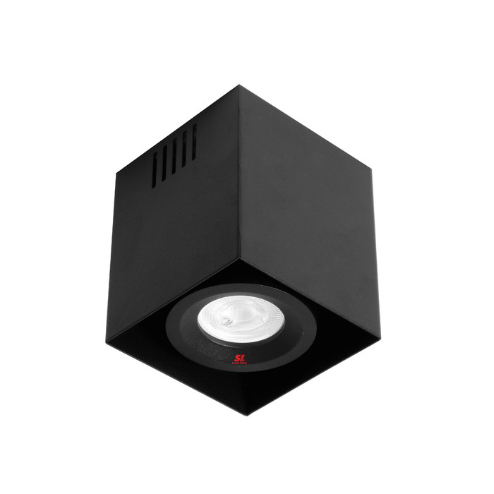 โคมไฟดาวน์ไลท์ติดลอย สีดำ หน้าสีเหลี่ยม  MR16x2 IP20