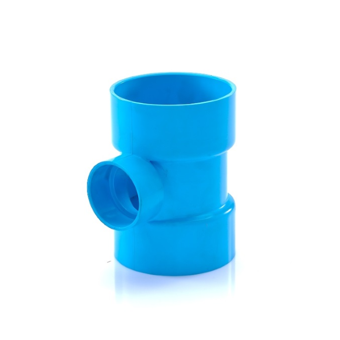 Blue Reducing Tee (Thin Type) 100×55 mm (4×2 inches) SCG