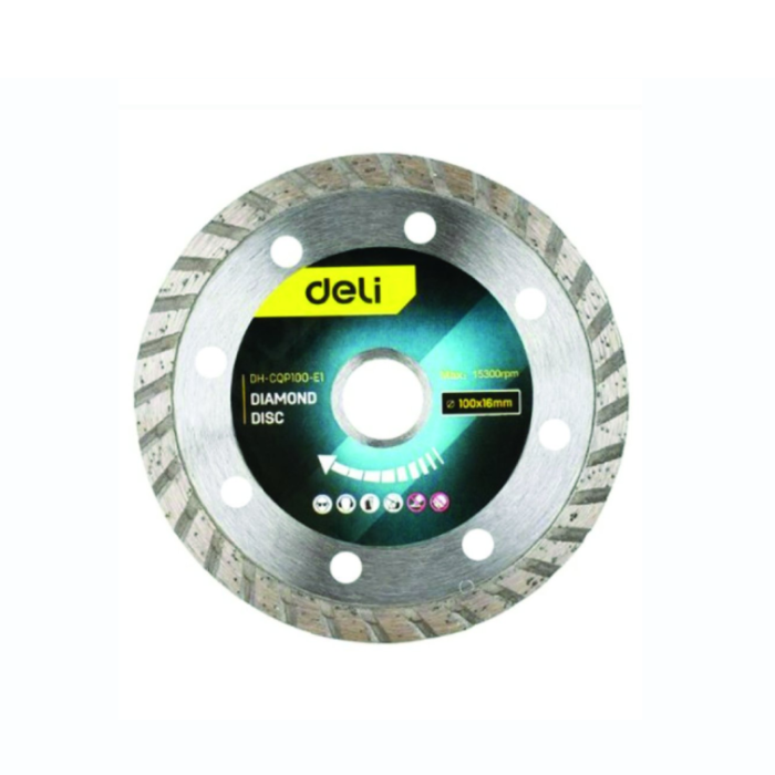 Diamond Cutting Disc 4100 × 16mm EDH-SQP100-E1 DELI+