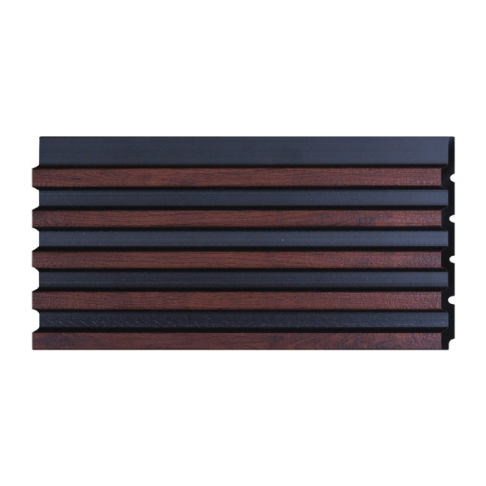 Wall Decoration Stripe Style, Black Stripe Teak Color - BF001-14